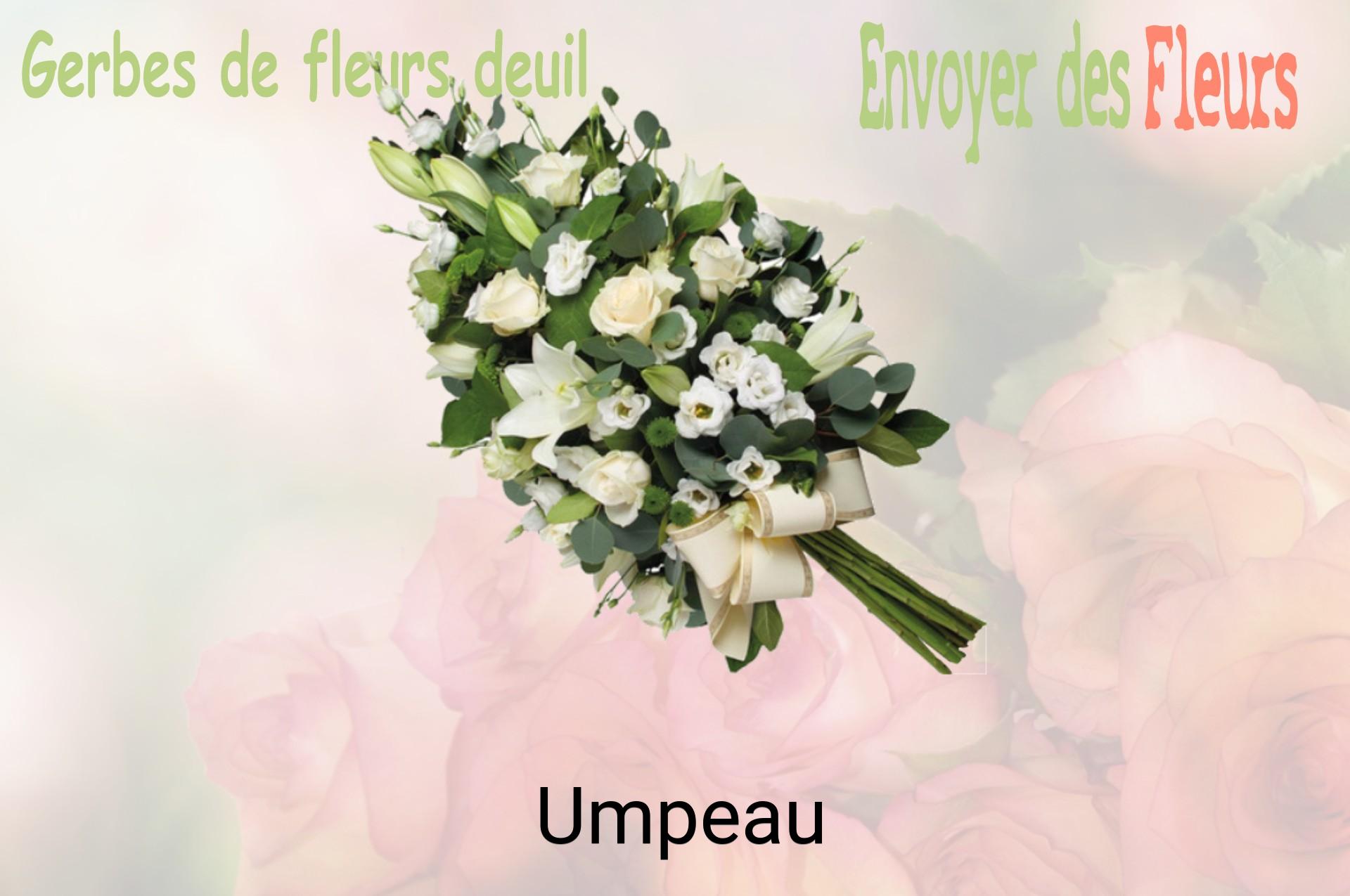Gerbe de fleurs de deuil livrée à Umpeau
